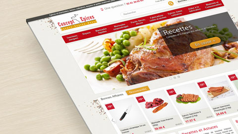 Concept Epices - E-commerce Website Design